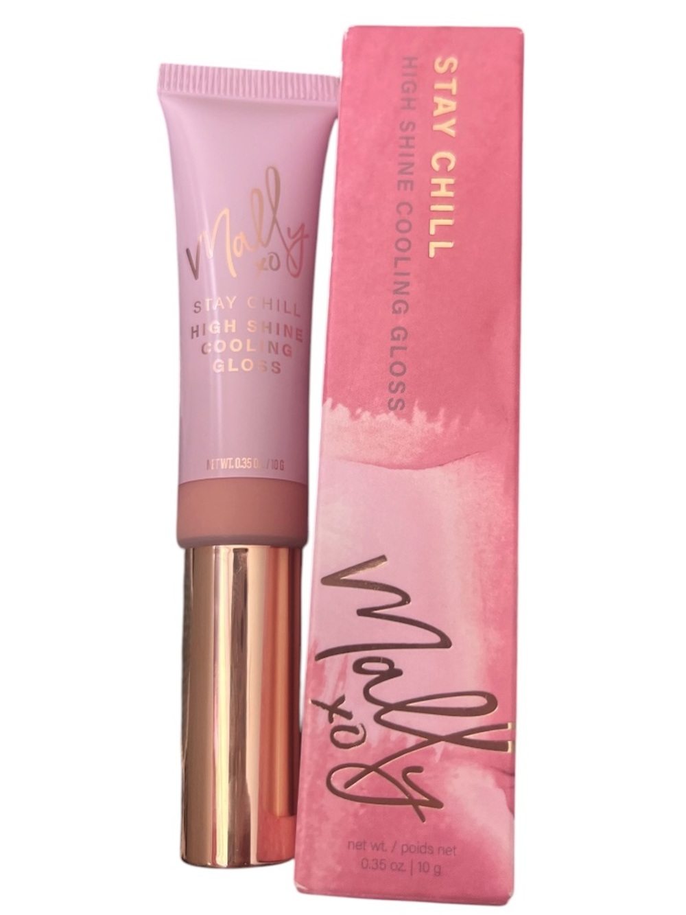 Mally Beauty Stay Chill High Shine Cooling Gloss – Snowstorm Sugar – NIB